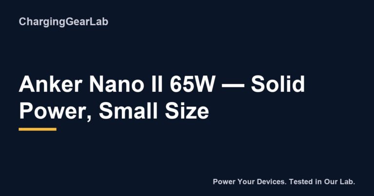 178 Anker Nano Ii 65W Gan Charger