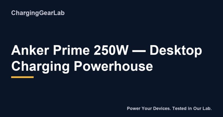180 Anker Prime 250W 6 Port Gan Charger
