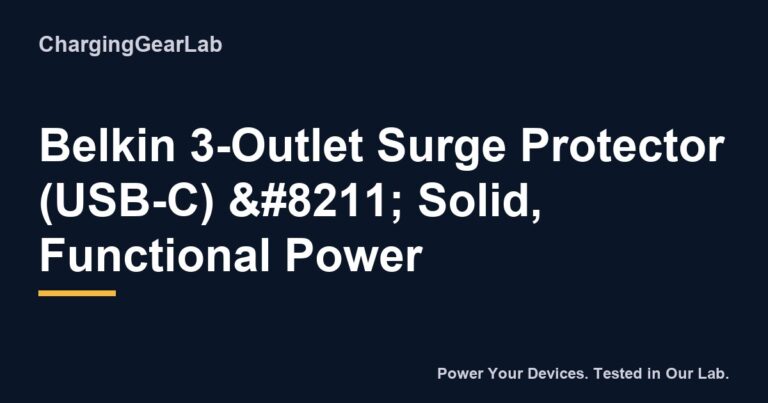 185 Belkin 3 Outlet Surge Protector Usbc