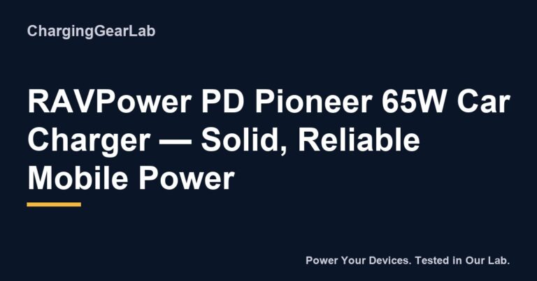 191 Ravpower Pd Pioneer 65W Car Charger