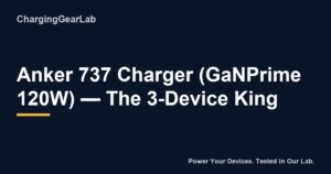 Anker 737 Charger (GaNPrime 120W) — The 3-Device King