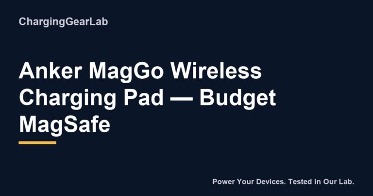 Anker Maggo Wireless Charging Pad Budget Magsafe