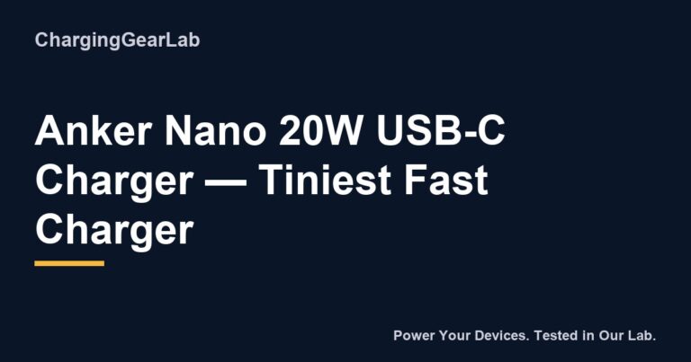 Anker Nano 20W Usb C Charger Tiniest Fast Charger