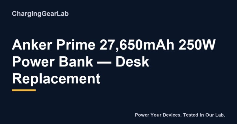 Anker Prime 27 650Mah 250W Power Bank Desk Replacement