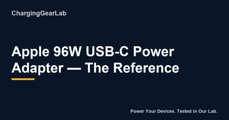 Apple 96W Usb C Power Adapter The Reference