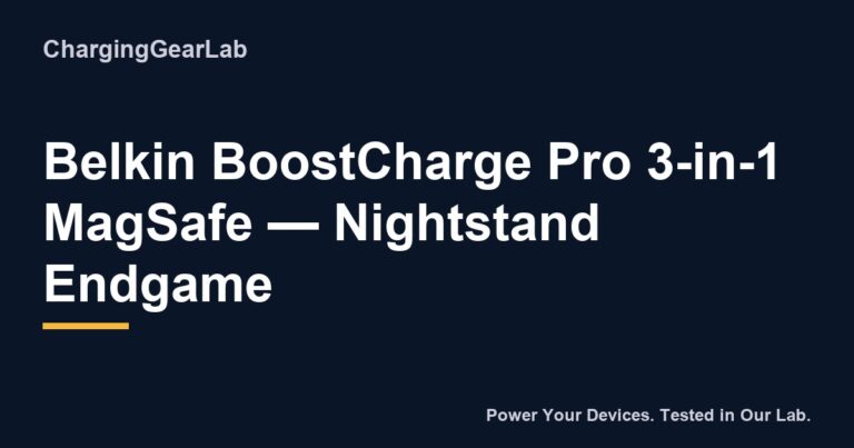 Belkin Boostcharge Pro 3 In 1 Magsafe Nightstand Endgame