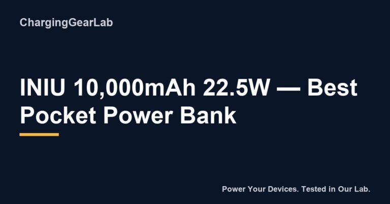 Iniu 10 000Mah 22 5W Best Pocket Power Bank