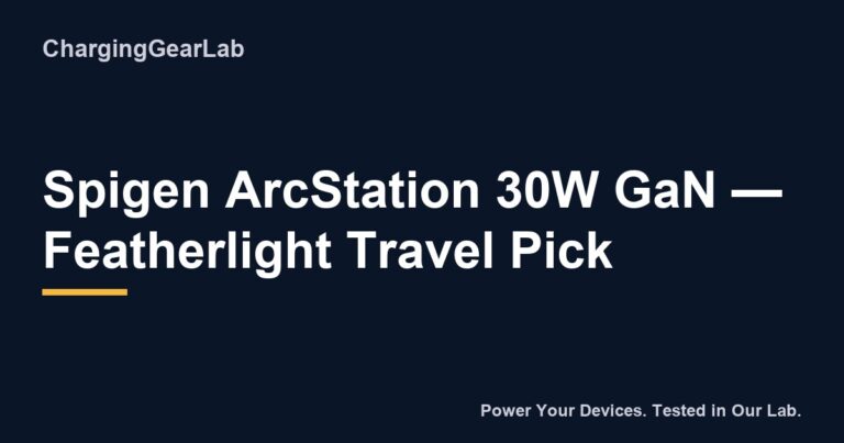 Spigen Arcstation 30W Gan Featherlight Travel Pick