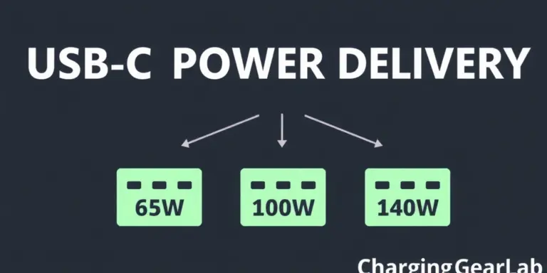 USB-C Power Delivery Wattage Chart: 65W vs 100W vs 140W Compared - charginggearlab