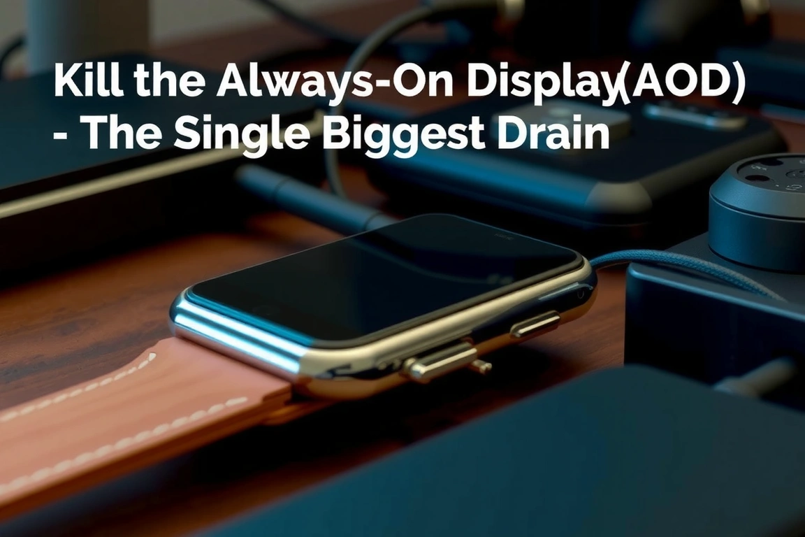 Kill the Always-On Display (AOD) — The Single Biggest Drain — Measured Tips to Extend Smartwatch Battery Life in 2024